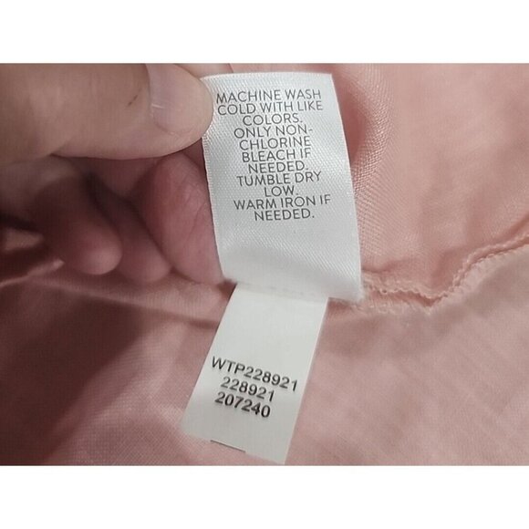 J. Jill Blush Linen Top Sleeveless Shirt Casual Lightweight Women's Medium - Picture 8 of 8